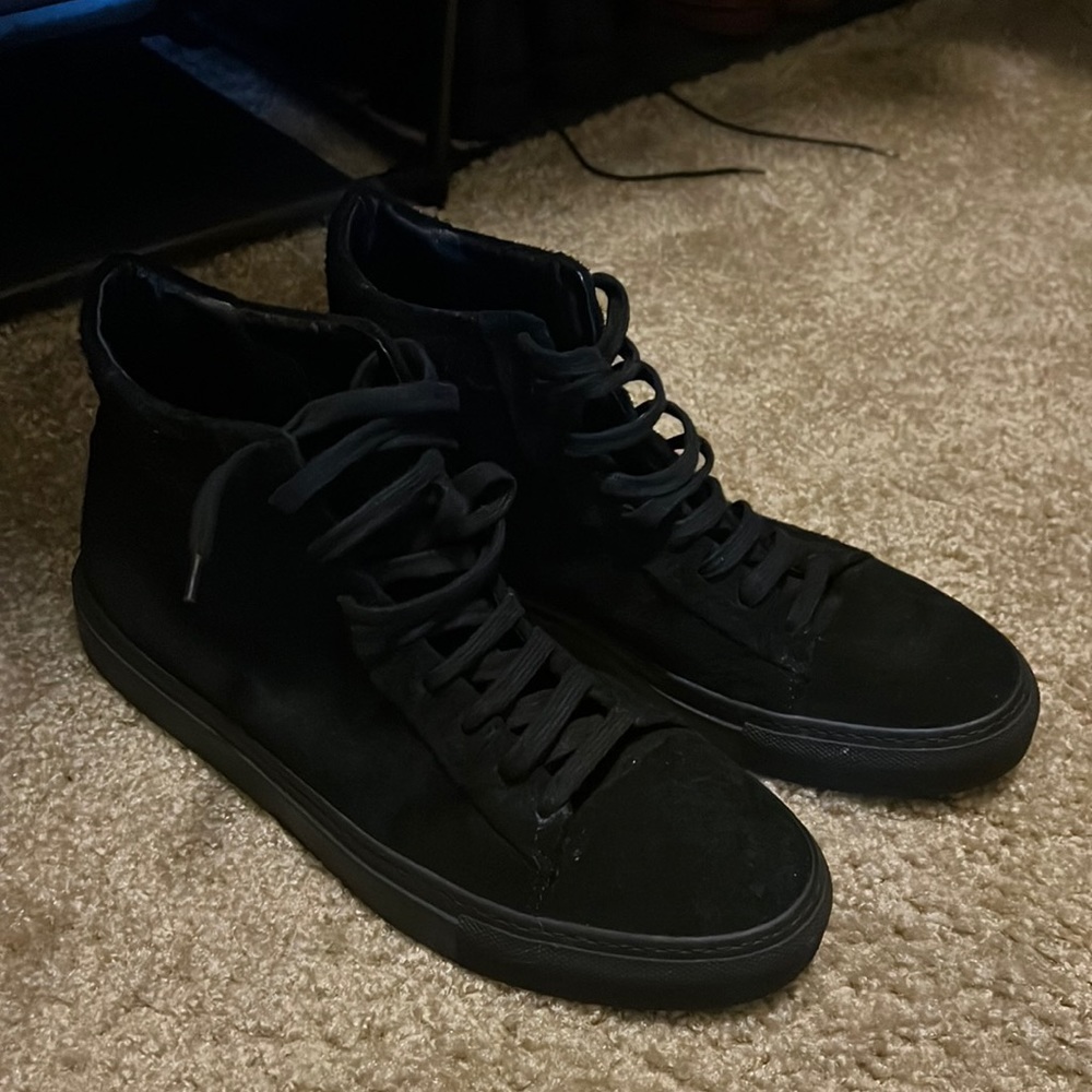 Wings + Horns  Black Pure Leather Made in Italy.